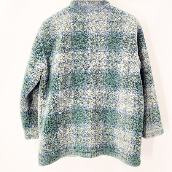 Lauren Ralph Lauren Women's Green Plaid Utility Button Down Jacket Size SP - Picture 2 of 4